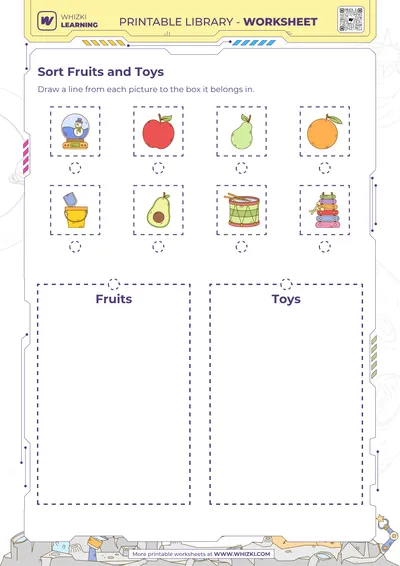 Sort Fruits and Toys