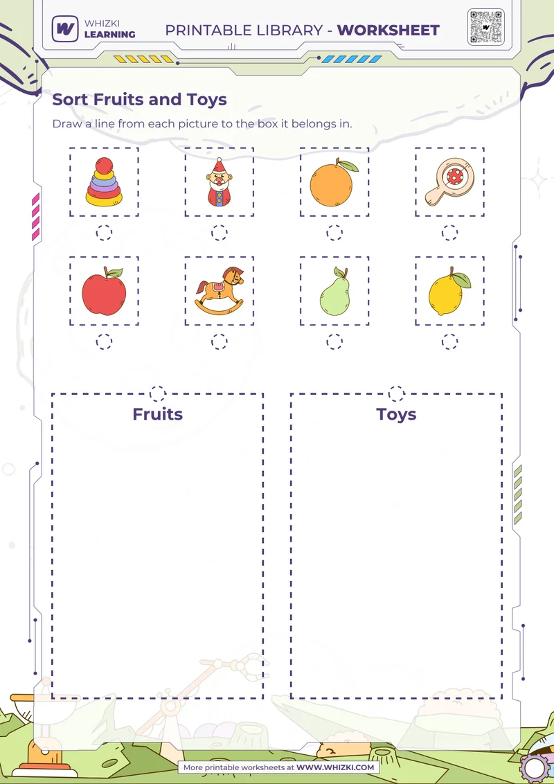 Sort Fruits and Toys