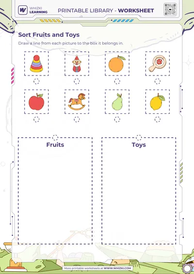 Sort Fruits and Toys