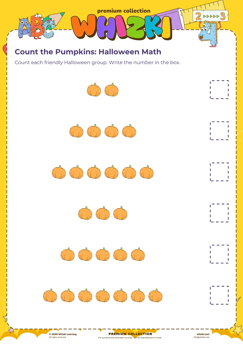 Count the Pumpkins: Halloween Math