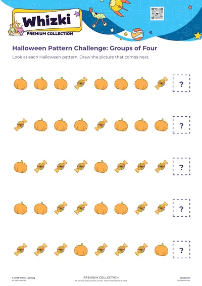 Halloween Pattern Challenge: Groups of Four
