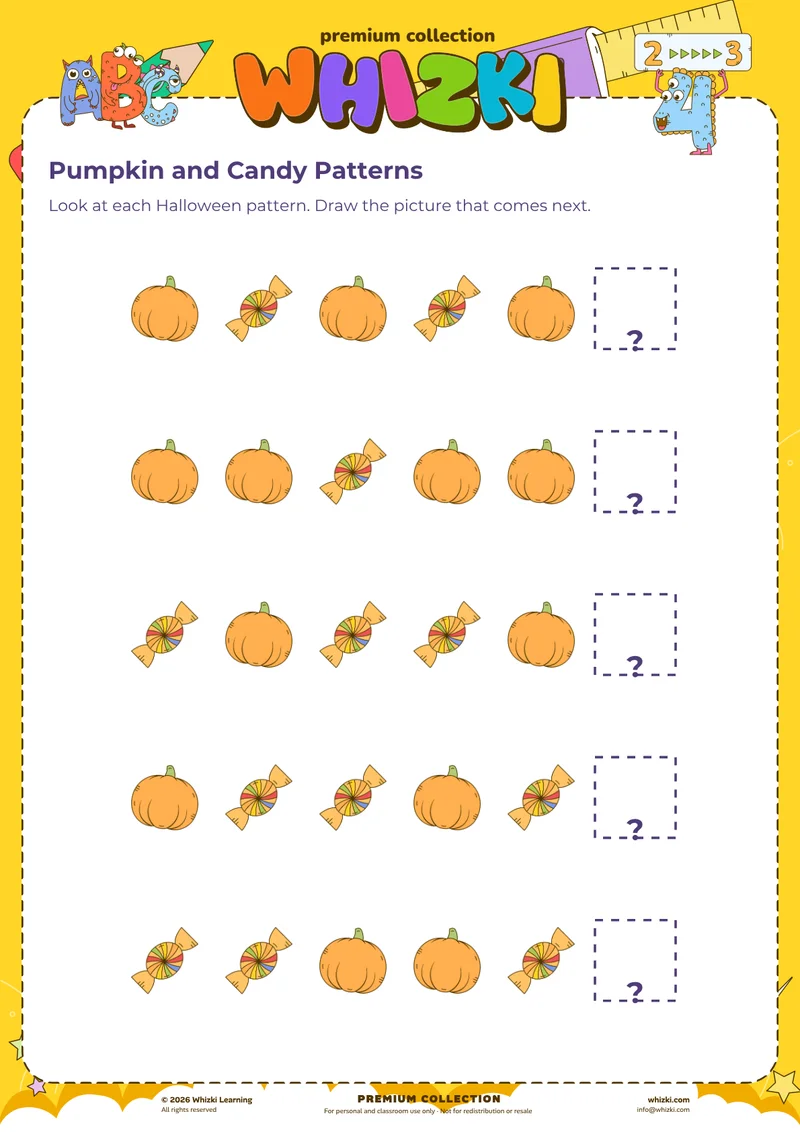 Pumpkin and Candy Patterns