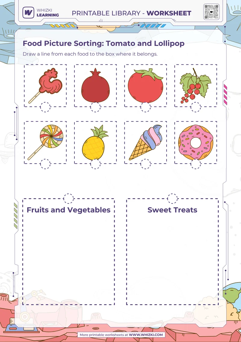 Food Picture Sorting: Tomato and Lollipop