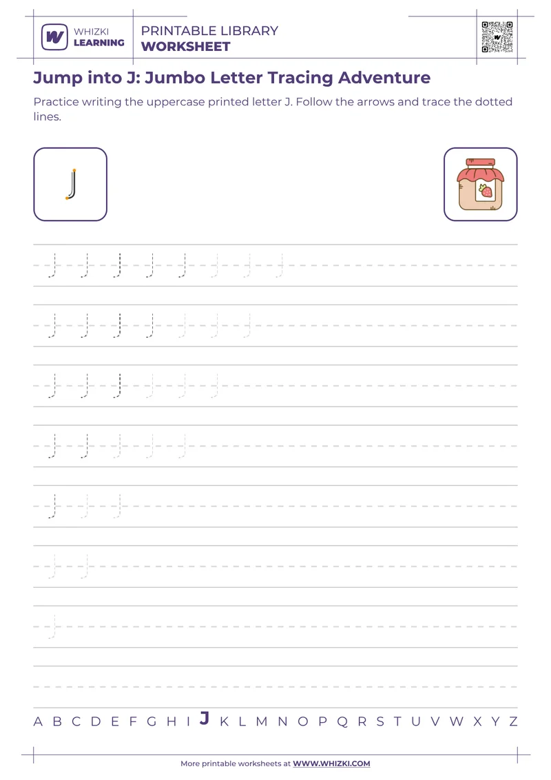 Jump into J: Jumbo Letter Tracing Adventure