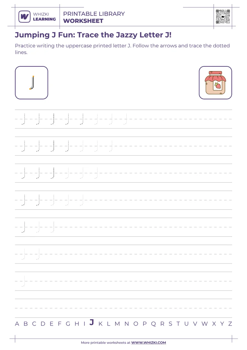 Jumping J Fun: Trace the Jazzy Letter J!
