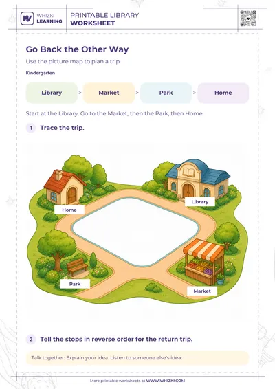 Kindergarten Map Skills Worksheet
