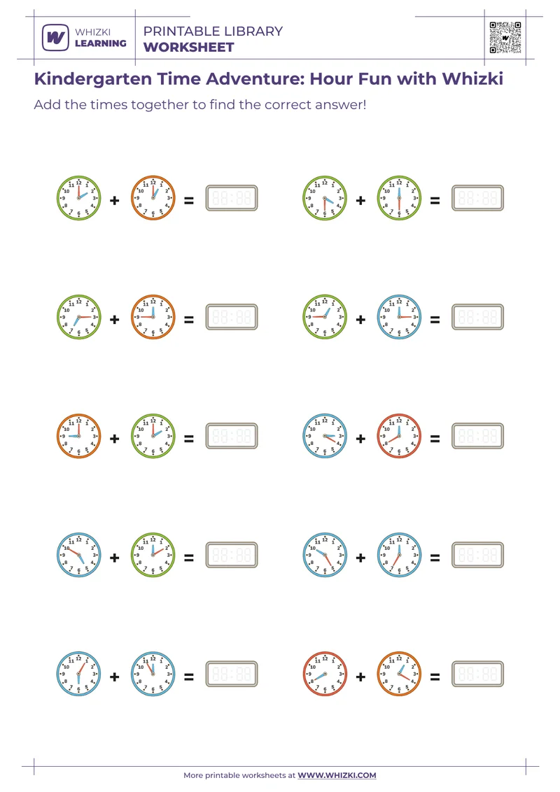 Kindergarten Time Adventure: Hour Fun with Whizki