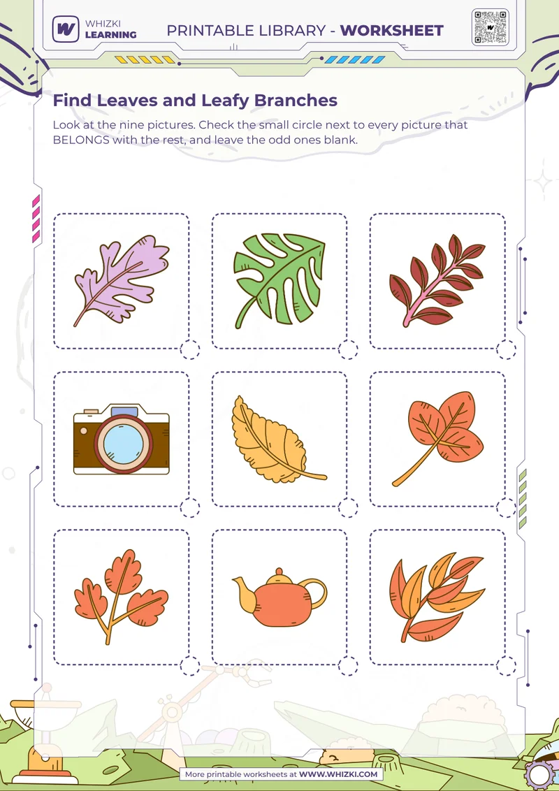 Find Leaves and Leafy Branches