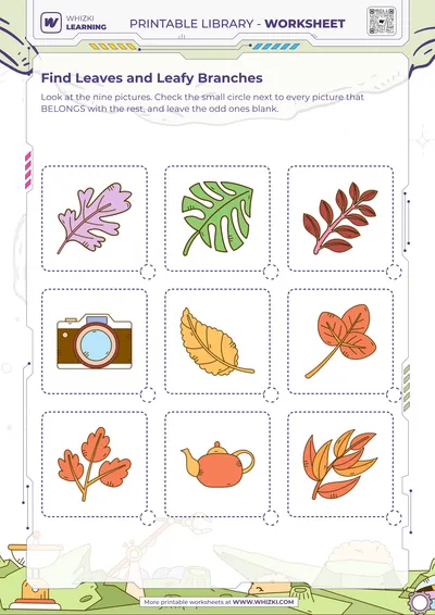 Find Leaves and Leafy Branches