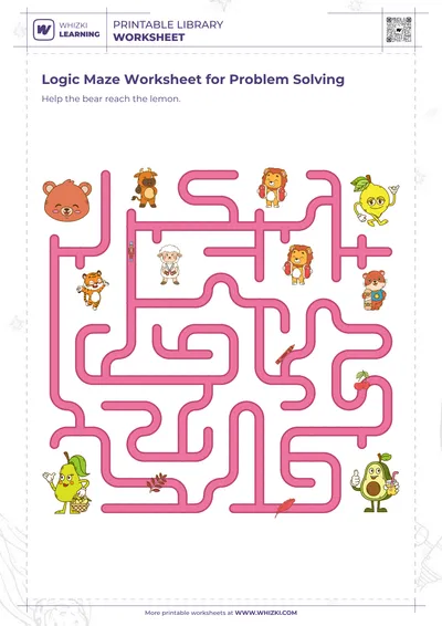 Logic Maze Worksheet for Problem Solving