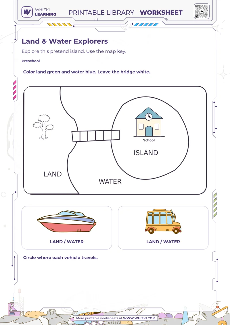 Map Skills Preschool Worksheet