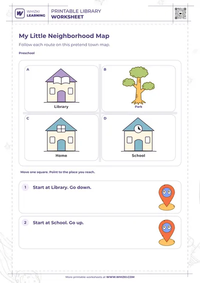 Maps and Geography Preschool Worksheet