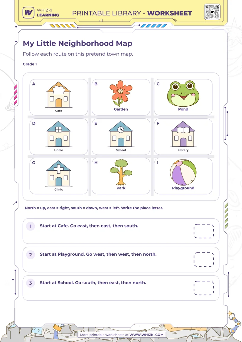 Maps and Geography Printable Worksheet