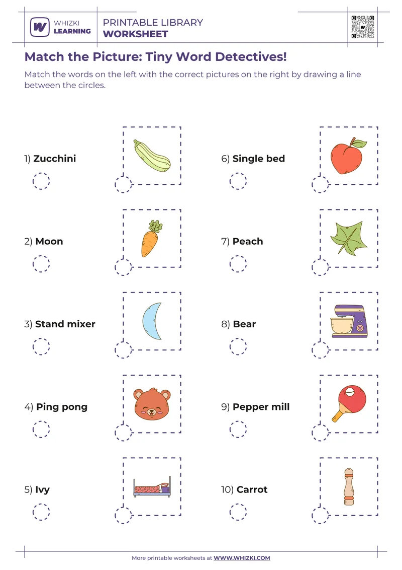 Match the Picture: Tiny Word Detectives!