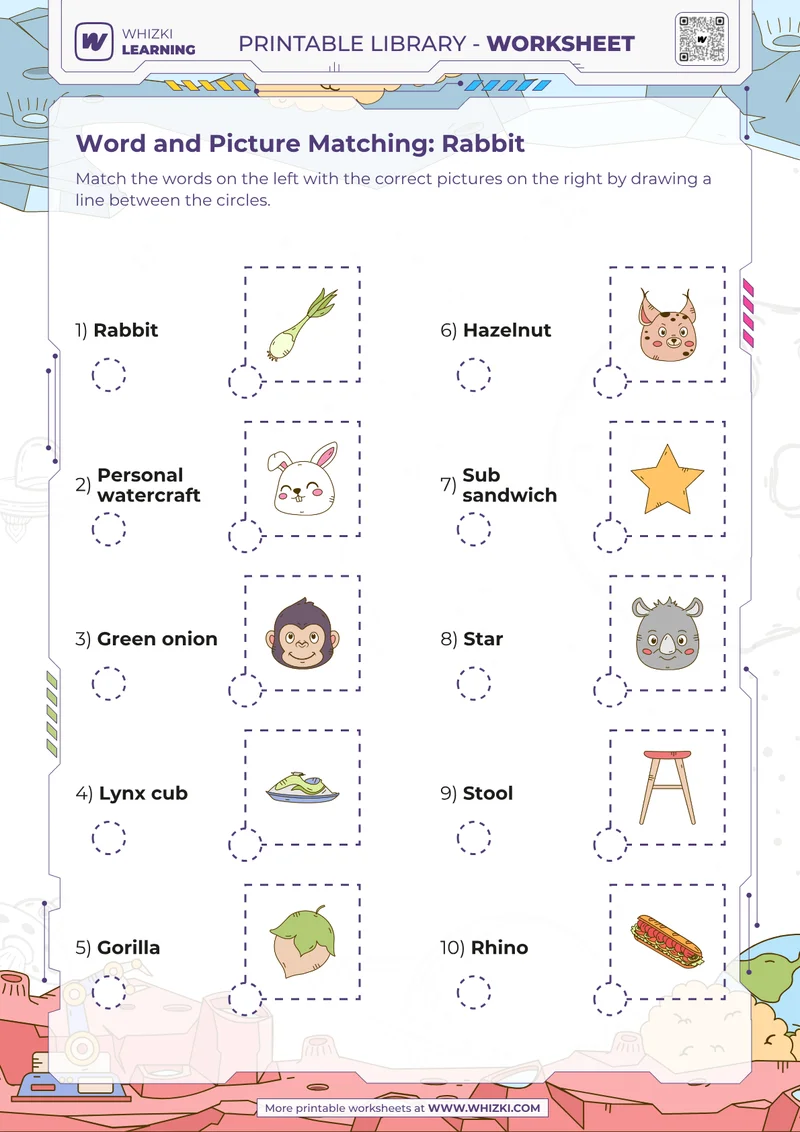 Word and Picture Matching: Rabbit