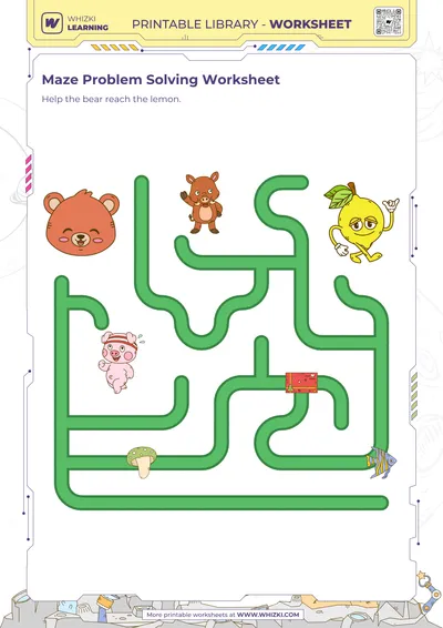 Maze Problem Solving Worksheet