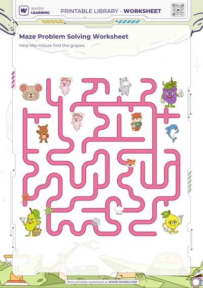 Maze Problem Solving Worksheet