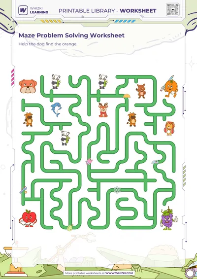 Maze Problem Solving Worksheet