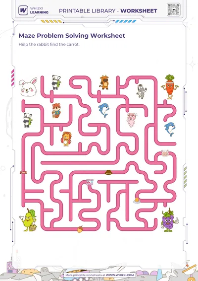 Maze Problem Solving Worksheet