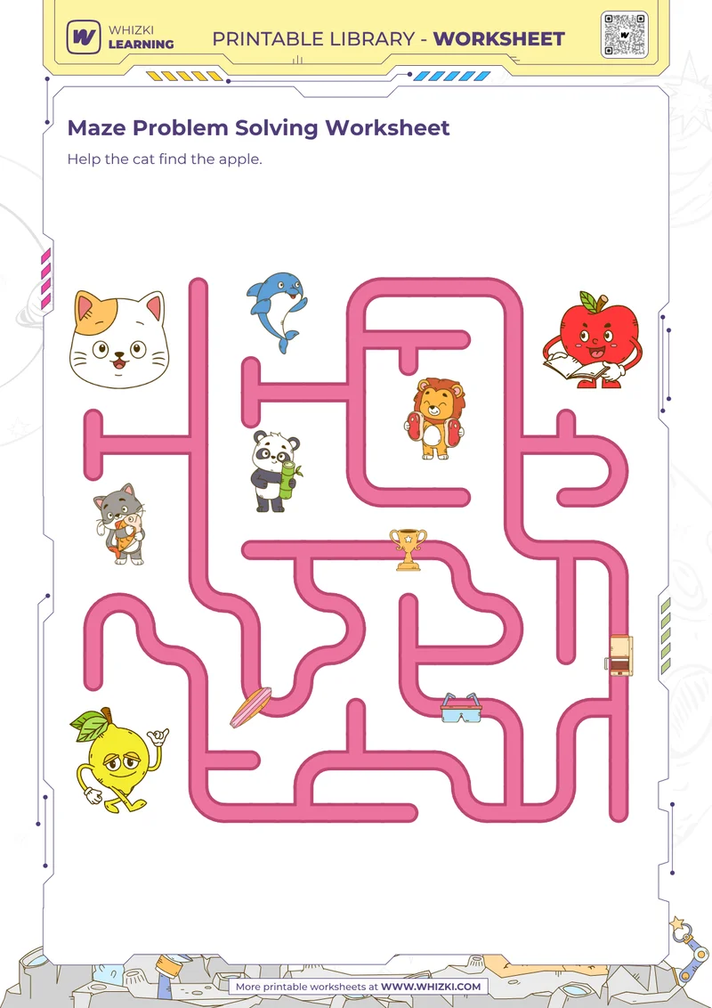 Maze Problem Solving Worksheet