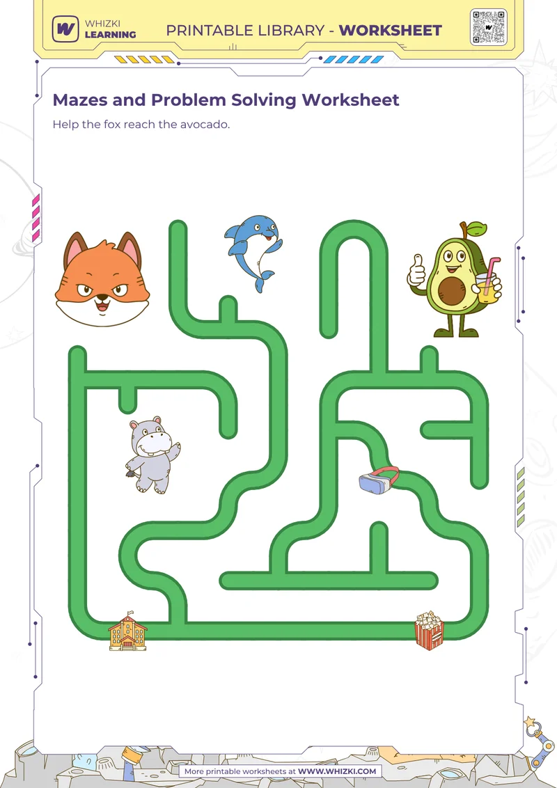 Mazes and Problem Solving Worksheet