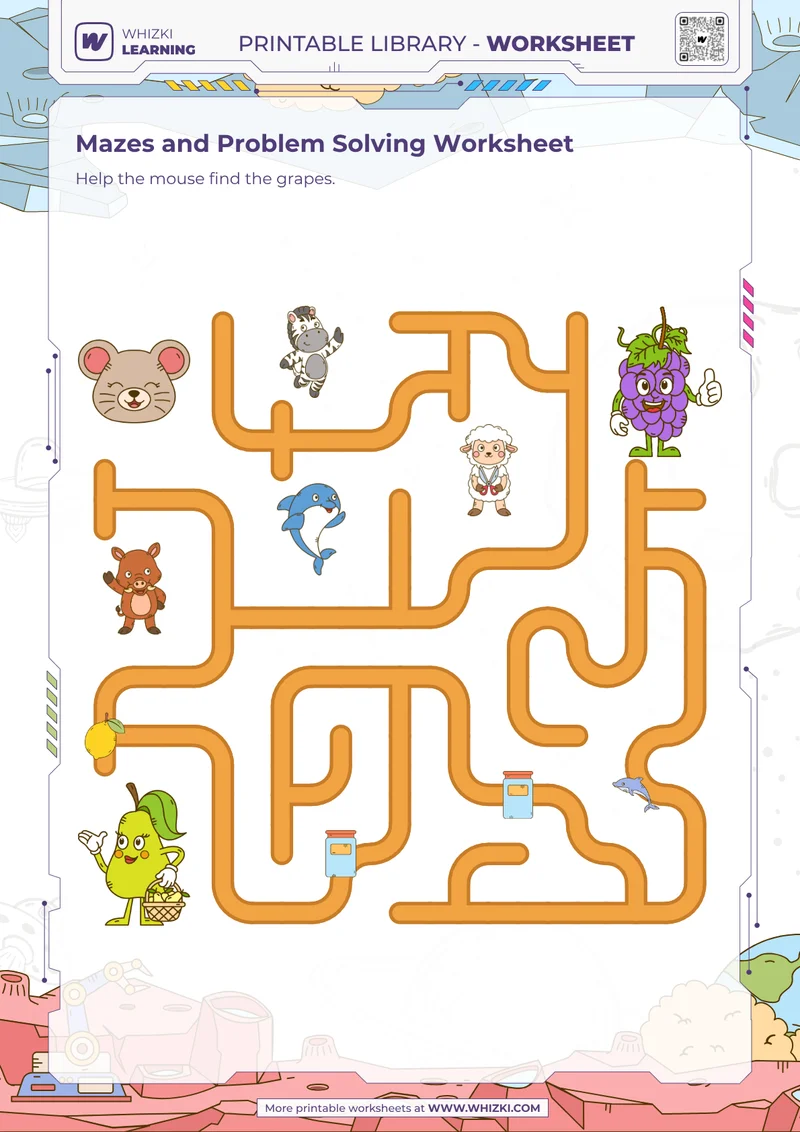 Mazes and Problem Solving Worksheet