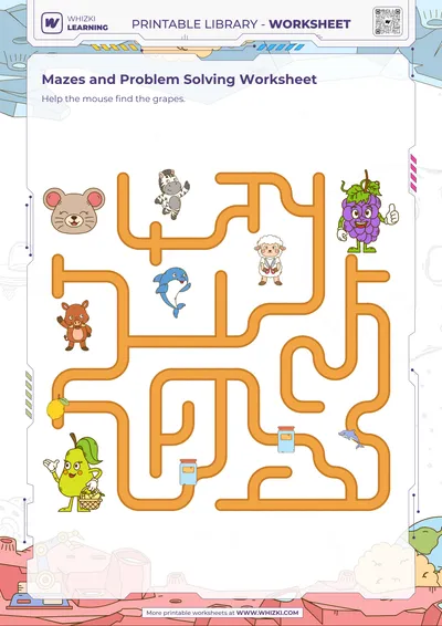 Mazes and Problem Solving Worksheet