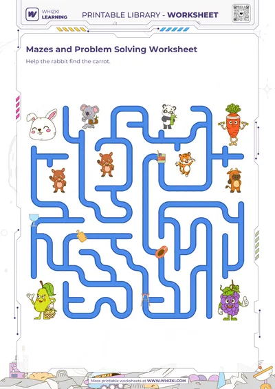 Mazes and Problem Solving Worksheet