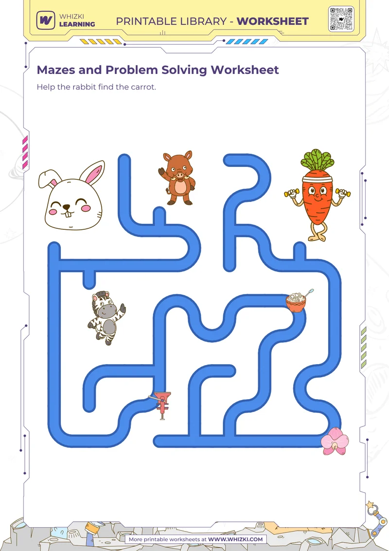 Mazes and Problem Solving Worksheet