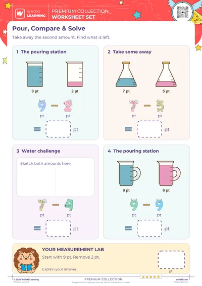Subtract Measurements in Pints