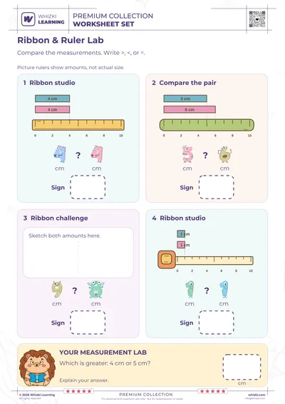 Compare Measurements in Centimeters