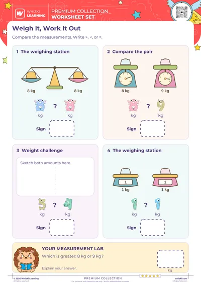 Compare Measurements in Kilograms