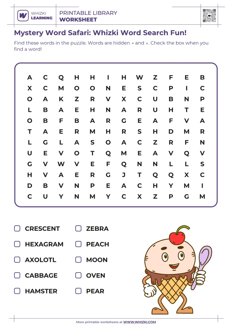 Mystery Word Safari: Whizki Word Search Fun!
