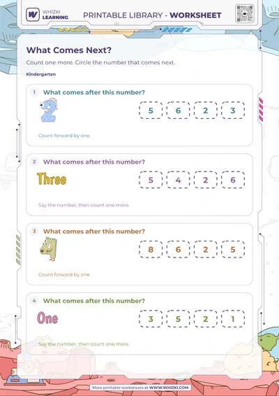 Next Whole Number Worksheet