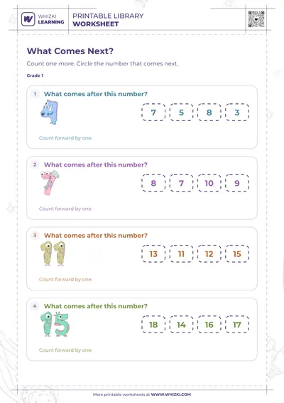 Next Whole Number Worksheet