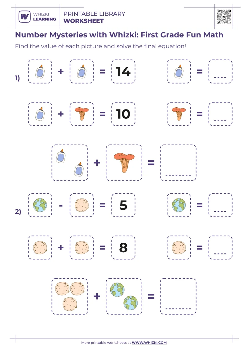 Number Mysteries with Whizki: First Grade Fun Math