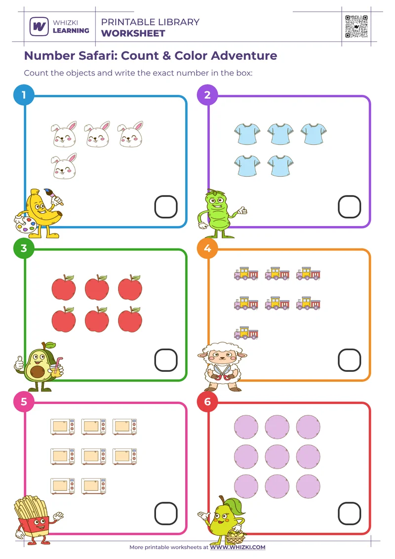 Number Safari: Count & Color Adventure