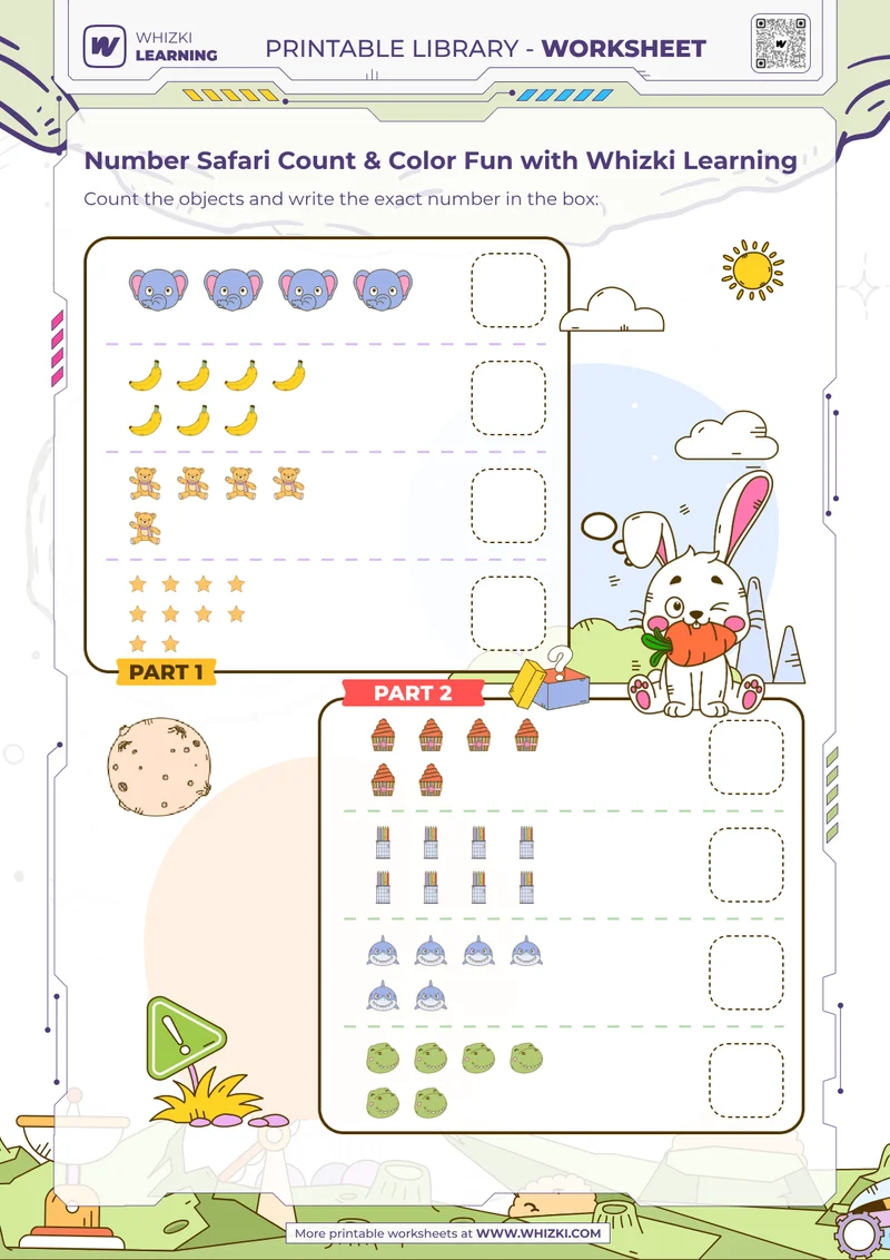 Number Safari Count & Color Fun with Whizki Learning