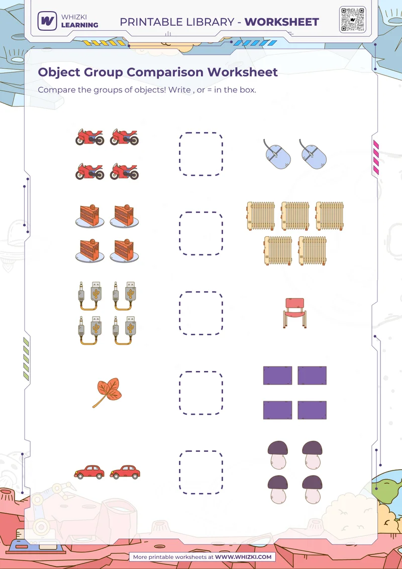 Object Group Comparison Worksheet