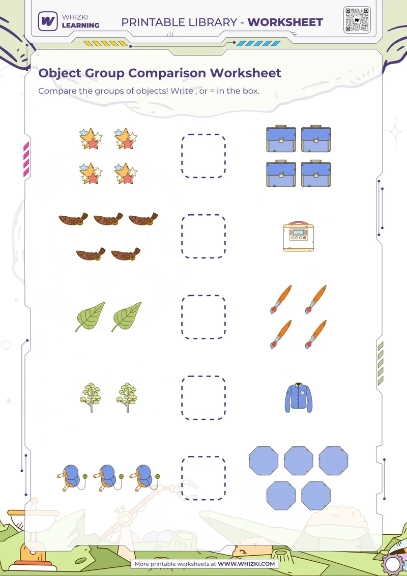 Object Group Comparison Worksheet