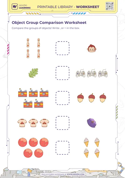 Object Group Comparison Worksheet