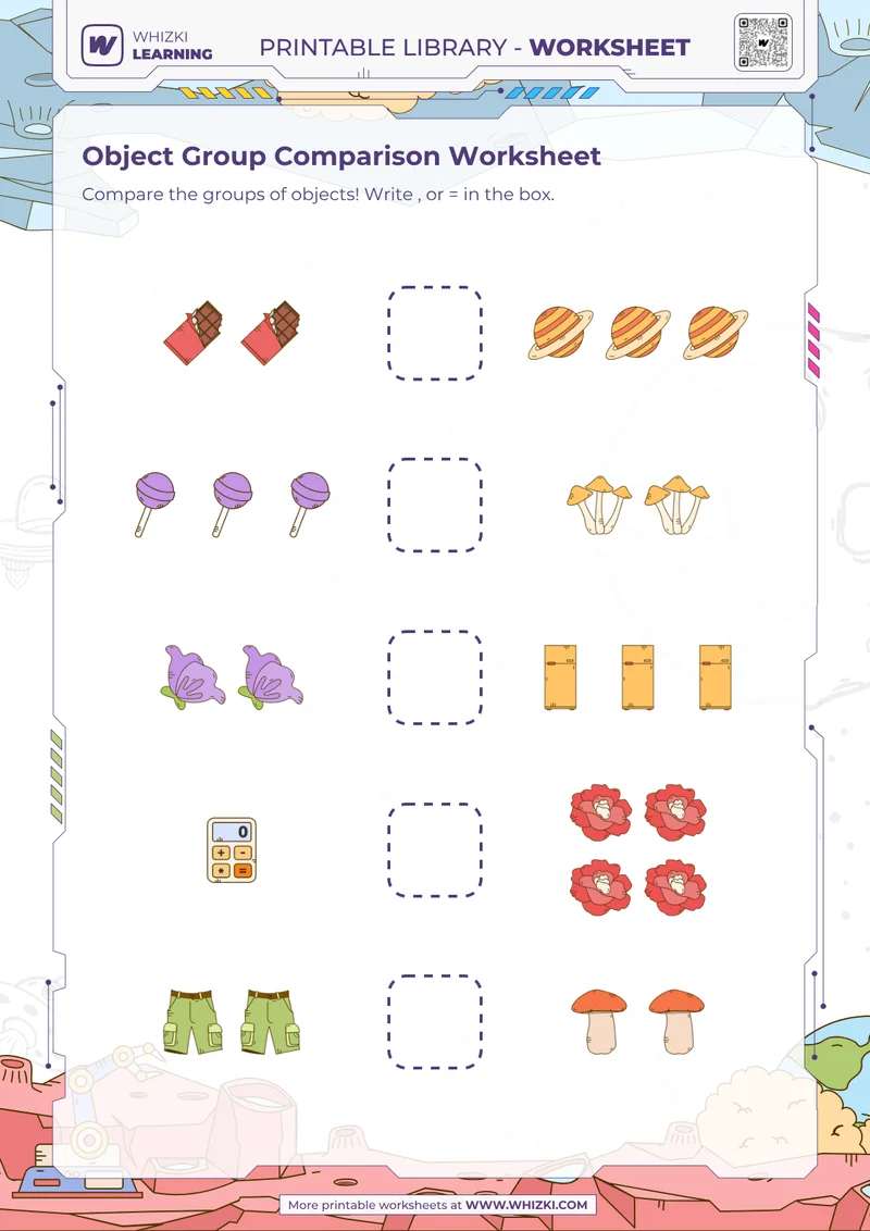 Object Group Comparison Worksheet