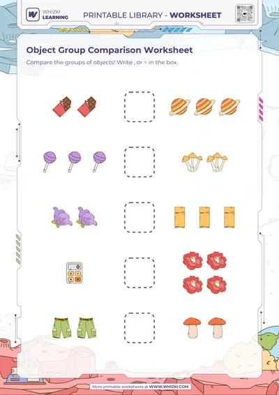 Object Group Comparison Worksheet