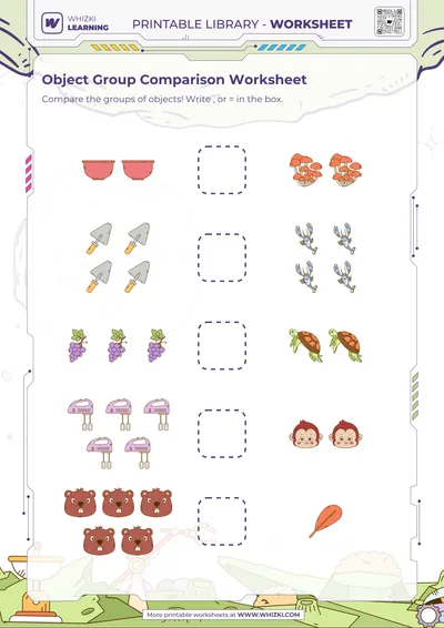 Object Group Comparison Worksheet