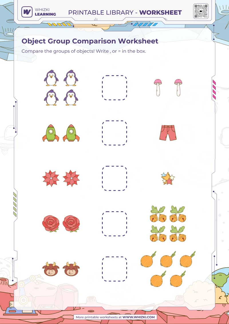 Object Group Comparison Worksheet
