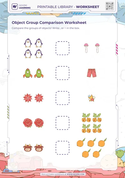 Object Group Comparison Worksheet