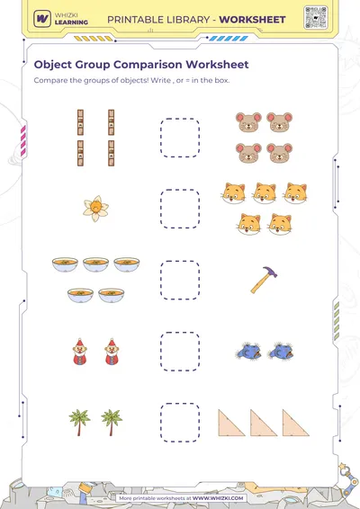 Object Group Comparison Worksheet
