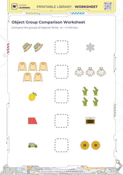 Object Group Comparison Worksheet