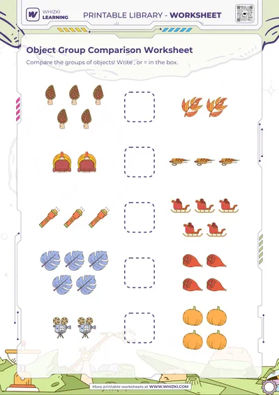 Object Group Comparison Worksheet