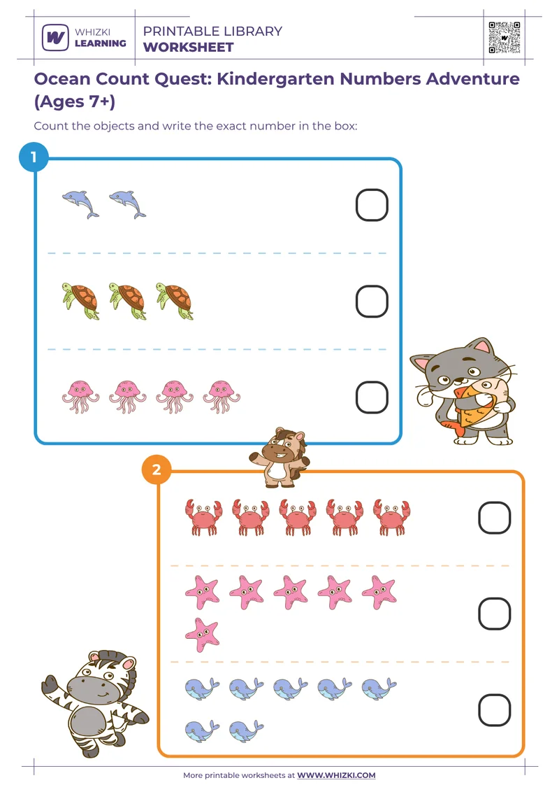 Ocean Count Quest: Kindergarten Numbers Adventure (Ages 7+)